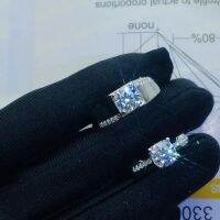 Moissanite 925 Silver fashion design Lovers ring. You can carve names Wedding gift