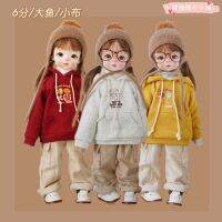 BJD doll clothes printing hooded hoodie 16 points 18 points big fish blythe doll clothes accessories