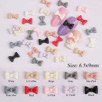 Fashion Mix color Matte personality Resin 6x9.5mm Bow tie Nail Art Rhinestone 3D Nail Design Nail Art Decoration