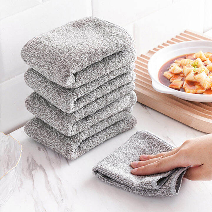 10pcs (25*25cm) Dish Washing Cloth, Strong Water Adsorption And