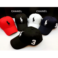 หมวกแก๊ป POLO CAP COTTON ดำ ขาว แดง เขียว น้ำเงิน A04 ///หมวกแก๊ปฟองน้ำ ด้านหลังตาข่าย