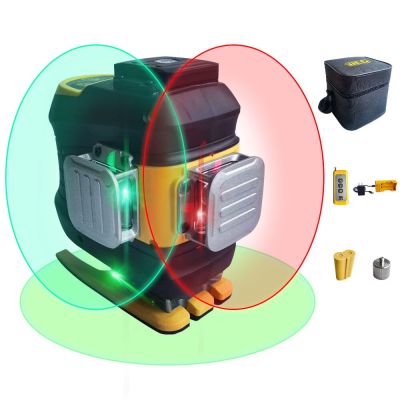 เลเซอร์ระดับเลเซอร์การปรับระดับด้วยตนเองระดับเลเซอร์2*18650แบตเตอรี่ลิเธียมไอออน
