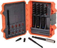 Klein Tools 32799 Impact Driver Bit Set, 26 Piece Nut Driver Bit Set with Case