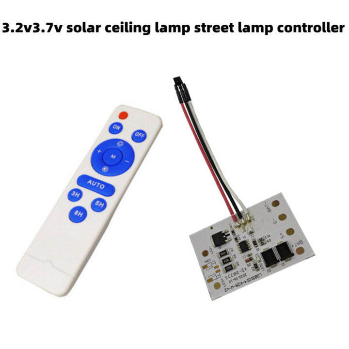 3-2v-3-7v-ไฟเพดานพลังงานแสงอาทิตย์แผงวงจร-controller-พร้อมรีโมทคอนโทรล