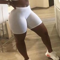 Women Solid Color High Waist Shorts Stretchy Seamless Slim Cycling Yoga Pants Energy Seamless Leggings Gym Girl leggins