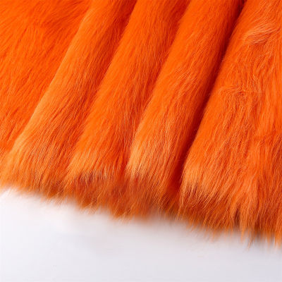 Yurongfx งานผ้าคอสเพลย์งานปะติดผ้าขนสัตว์เทียมยาว5ซม. พรมอุปกรณ์การเย็บแบบทำเองเคาน์เตอร์แฮนด์เมดตุ๊กตาหนานุ่ม25x50cm ขนหนวด