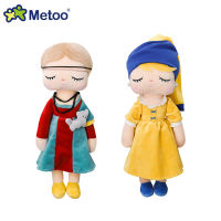 Metoo Angela High Quality Dolls Famous Painting Series Girls Soft Plush Toys Cartoon Cute For Child Kids Christmas Birthday Gift