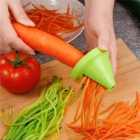 Multi-functional Vegetable Fruit Spiral Shredder Peeler Kitchen Gadgets Manual Potato Carrot Radish Rotating Grater Tools Graters  Peelers Slicers