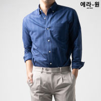 era-won Premium Quality เสื้อเชิ้ต ทรงปกติ Dress Shirt แขนยาว สี Sharktank