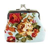 OCEANMAP Vintage Flower Floral Retro Hasp Mini Coin Purse