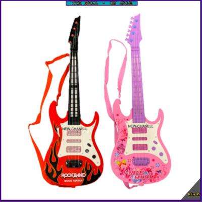 Handheld Musical Electronic Toy  Guitar Kids Electronic Guitar Musical Toy Gift Light Sound Music Instrument GUITAR ElectricToy Gift for GirlsBoys