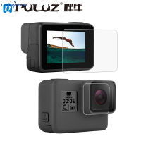 Lzkewieyal【100% Original】PULUZ กระจกเทมเปอร์ตัวป้องกันกรอบเคสสำหรับ Gopro Hero 5 6 7เลนส์กล้องถ่ายรูปหมวกหน้าจอ LCD ฟิล์มป้องกัน【cod】