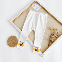 0-2 Years Children Babies Cute Cartoon Leggings กางเกงผ้าฝ้ายยืดทารก