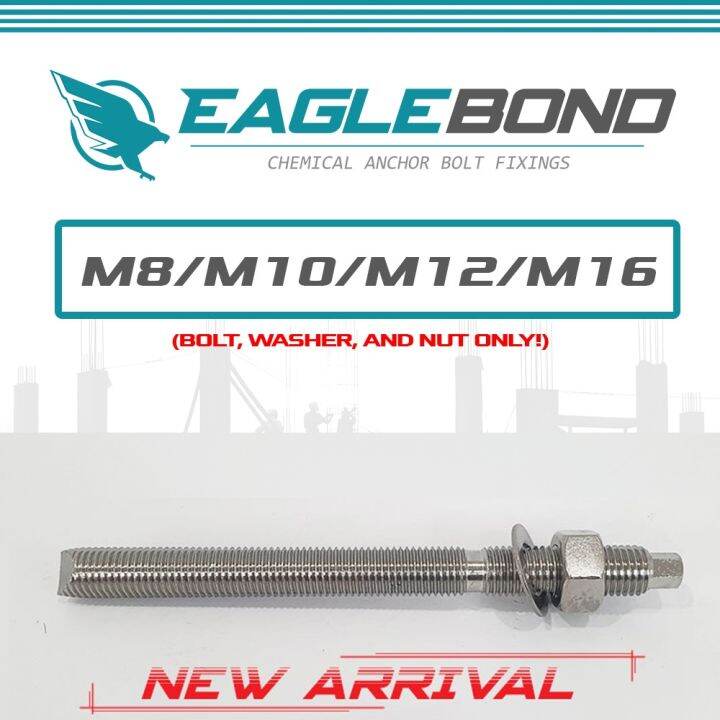 8mm to 12mm Eagle Bond Chemical Bolts / Concrete Epoxy(Note! BOLT ONLY