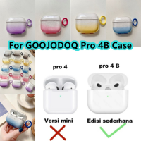 【Discount】 For GOOJODOQ Pro 4B Case Simple Gradient Yellow for GOOJODOQ Pro 4 Casing Soft Earphone Case Cover