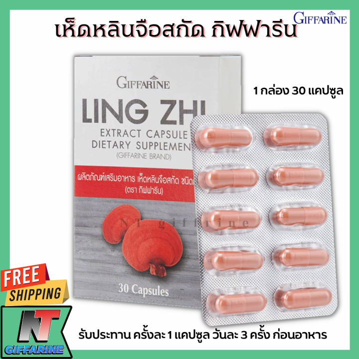 ส่งฟรี-เห็ดหลินจือสกัด-ชนิดแคปซูล-กิฟฟารีน-เห็ดหลินจือแดง-giffarine-ling-zhi-extract-capsule