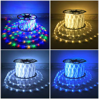 LED Rope Lights 8 Modes Flash IP67 Waterproof LED Rainbow Tube Rope Led Strip Christmas Light Outdoors Holiday Decoration Lights