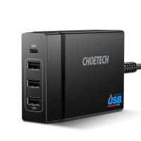 CHOETECH หัวชาร์จ หัวชาร์แบต อแดปเตอร์ Multi Usb Charger USB C 72W 4 Port USB Type C PD Charger Station Type-C For MacBook Pro iPad Pro iPhone XS MAX Huawei