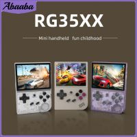 เกมคอนโซลมือถือแบบย้อนยุคขนาดเล็ก RG35XX Abaaba ANBERNIC ระบบลีนุกซ์หน้าจอ IPS 3.5นิ้วผู้เล่นเกมส์เครื่องเล่นวิดีโอแบบพกพาเกมกว่า8000เกม