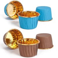 20pcs/50pcs Cake Cups Grease Proof Coasters Baking Cups Tray Box Kitchen Pastry Cooking Tools Wedding Party Muffin Wrappers