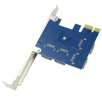 [COD]XT-XINTE PCI-E Riser Card USB PCIe Port Multiplier Card PCI Express PCIe 1ถึง4 PCI-E Adapter Card สำหรับ BTC Miner Machine