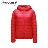 ZZOOI NewBang Brand 6XL 7XL 8XL Large Size Womens Down Jacket Ultra Light Down Jacket Women Winter Windproof Feather Coats