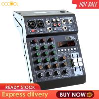 CCCOOL เครื่องผสมเสียงสตูดิโอ48V TP-4M สำหรับเวที DJ บันทึกเวทีสตูดิโอสดสเตอริโอ