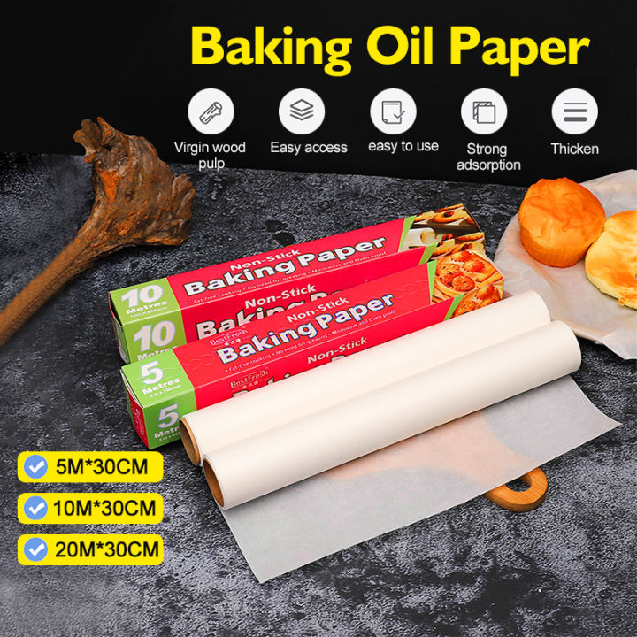 Silicone Oil Paper Baking Paper Non-stick 5m 10m 20m