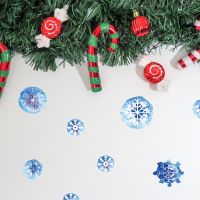 6 Sheets Christmas Window Stickers Multiple Combinations Snowflake New Year 39;s Window Stickers Wall decal