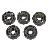 626Z 6mm x 19mm x 6mm Shielded Miniature Deep Groove Ball Bearing 5 Pcs