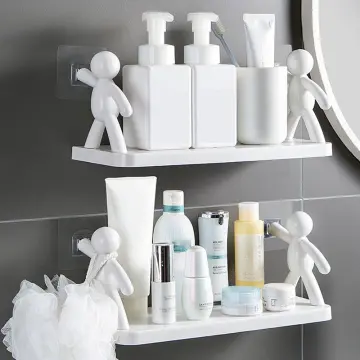 Bathroom Shelves No Drill Corner Shelf Shower Storage Organizer Rack  Cosmetic Shelves Toilet Storage Holder Bathroom Accessories