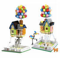 Friends Expert Architecture Flying Balloon House Tensegrity Sculptures Modular Friend Building Blocks Kit House Toy For Children