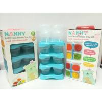 Nanny ภาชนะเก็บอาหารเสริม Baby Food Freezer Tray Set ความจุ 2 ออนซ์ แช่แข็ง-อุ่นไมโครเวฟ เซท 16 ถ้วย