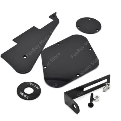 ‘【；】 LP Electric Guitar Pickguard Plate Pickguard /Cavity /Switch Covers With Bracket Black/White/Cream Electric Guitar Parts