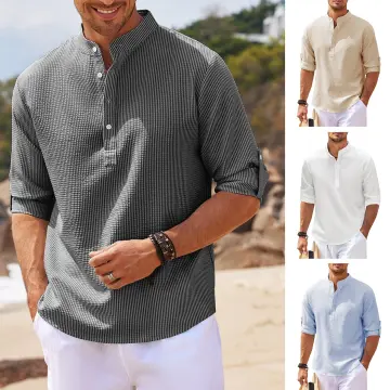 Regular Fit White Casual Shirt With Open Collar