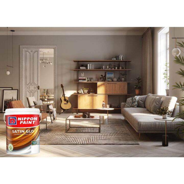 CAT WARNA SIMEN BERKILAT // NIPPON PAINT SATIN GLO 18 LITER | Lazada