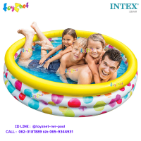 Intex ส่งฟรี สระน้ำ เป่าลม ไวด์จีโอเม็ททรี่ 1.68x0.41 ม. รุ่น 58449