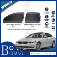 Bochang ม่านบังแดดประตูรถยนต์กระจกบังแดดรถยนต์แม่เหล็กสำหรับ BMW 5 Series G30ฉนวนกันแดด2016-2021กระบังแสง