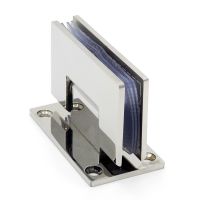 Stainless Steel Frameless Glass Door Hinge 90 Degrees of Bathroom Clamp Mirror Light Bathroom Folding Glass Clip Hinges