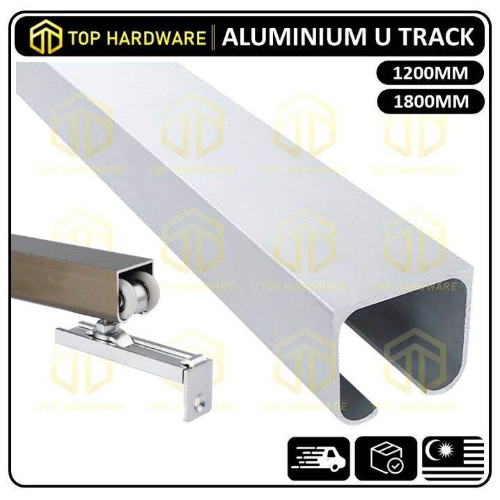 TOP🇲🇾 ALUMINIUM U TRACK Aluminium Track Carcass Hanging Door