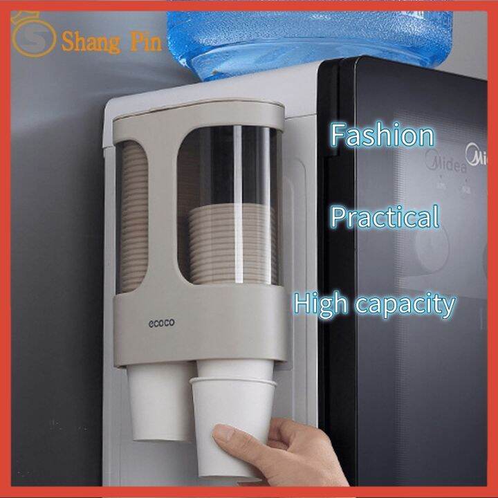 Ecoco household automatic cup holder wallmounted water dispenser cup