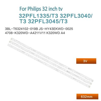 ❈♙◐ 3pcs/set led backlight strip for Philips 32PFL1335/T3 32PFL5040/T3 light bar 4708-K320WD-A4211V11/V01
