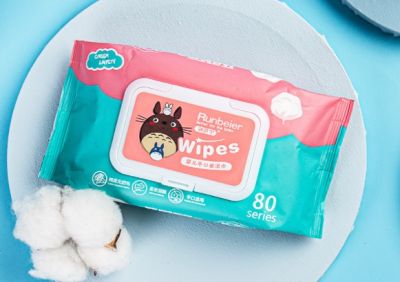 Baby Wipes ทิชชู่เปียก พร้อมส่ง สำหรับเด็กและผู้ใหญ่ 1ห่อ 40 แผ่น ราคาถูก!!!