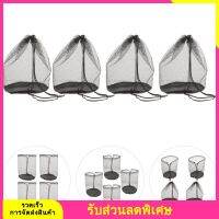 4pcs ไนลอนเสื่อถุงกรวยกระเป๋าใบกรวยถุงตาข่ายถุงกีฬากลางแจ้ง