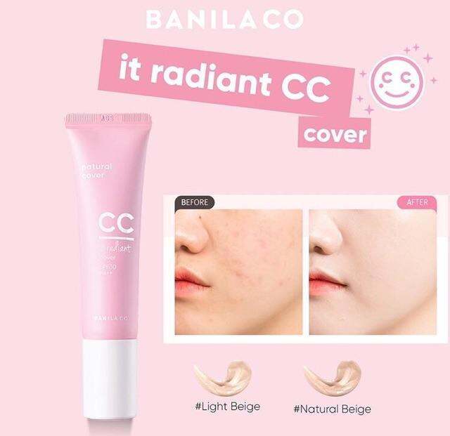 banila-co-it-radiant-cc-cover-cream-spf30pa-5-ml-สี-natural-beige-ใช้ได้ทั้งผิวขาวและผิวสองสี-เน้นปกปิด-ซีซีครีม-cc-ครีม-ครีม-ซีซี-กันแดด-สินค้าพร้อมส่ง