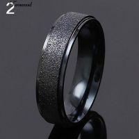 Wedding Couple Ring Stainless Steel Matte Ring Jewelry