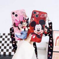 การ์ตูนน่ารักมิกกี้ Minnie พร้อมสายคล้อง3D เคสโทรศัพท์แกดเจ็ตสำหรับ iPhone 14 Pro Max เคส14 Pro 14เคสหลังโทรศัพท์แบบนิ่มกันกระแทกสำหรับ iPhone 13 Pro Max 13พัดลมพกพาเคสโทรศัพท์สำหรับ12 Pro Max 12 Mini 11 XS XR 7 8บวก Se เคสห่อหุ้ม