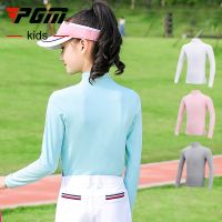 ◆☋☃ PGM Gilrs Sun Protection Golf Sports Shirts Summer Children Long-Sleeve Ice Silk Tops Shirt Breathable Quick golf shirt