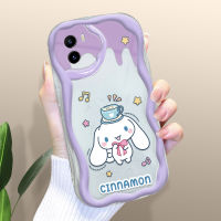 Casing Ponsel สำหรับ Y01A Vivo Y01 Y15S Y16 Y15C Y15A เคสเนื้อครีมเมโลดี้น่ารักขอบลอนเคสโทรศัพท์เคสซิลิโคนแบบนิ่ม