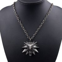 【CC】 Mouth Wolf Pendant Necklace Witcher Hunt Medallion Jewelry Accessories Men Boys